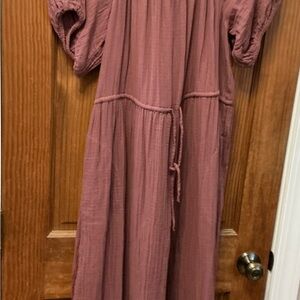 Old Navy Mauve Long Sleeve Dress Tall Large